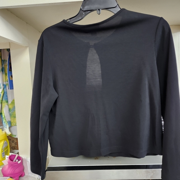 Talbots Black Open-Front Cardigan - Picture 3 of 3